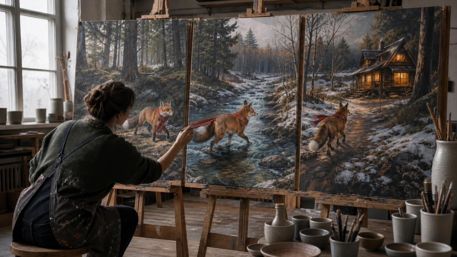 Raconter une histoire cohérente dans une série d’illustrations